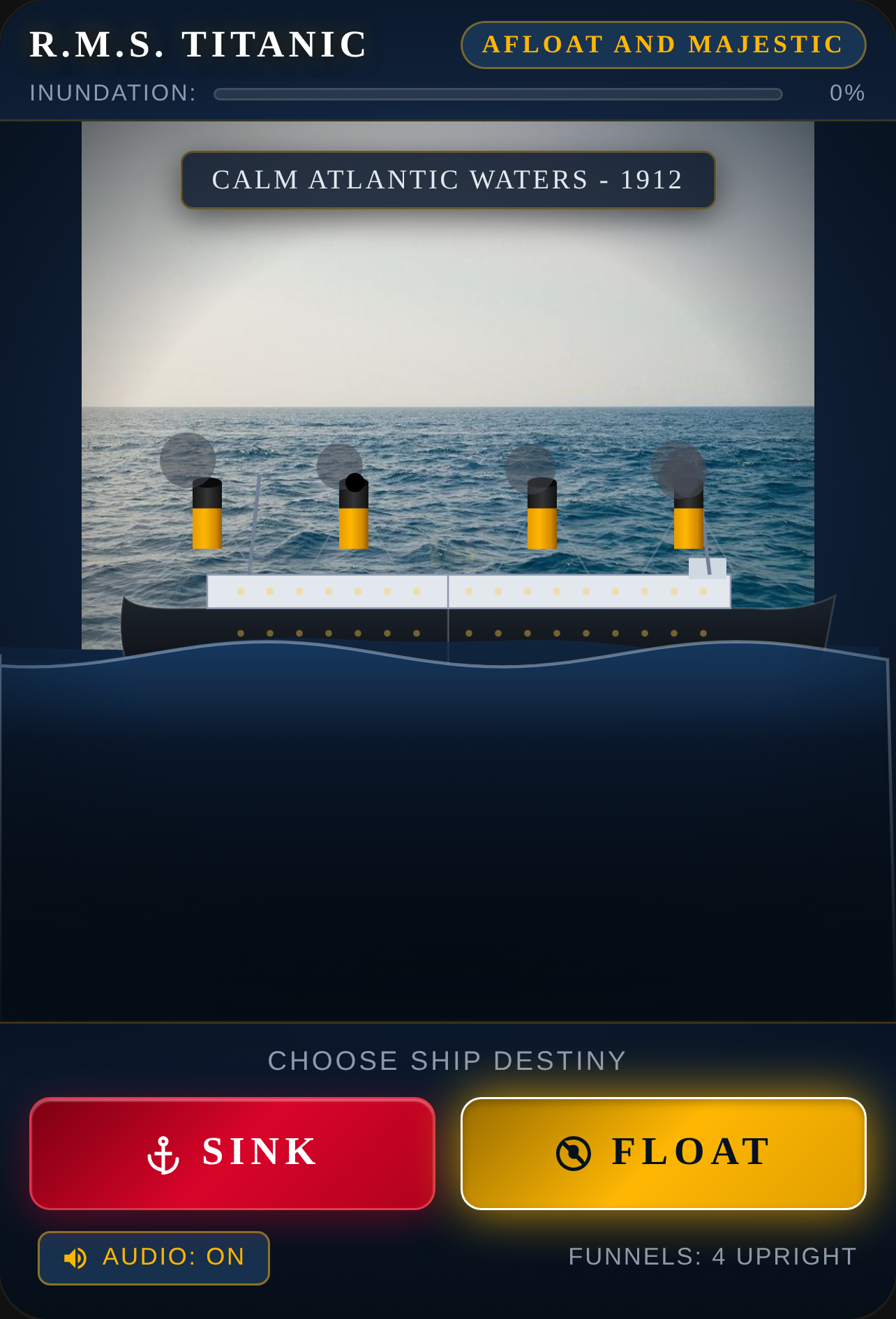 Titanic: Sinking Simulation: SINK AND RETRY IT! NO FLARES SADLY. cover