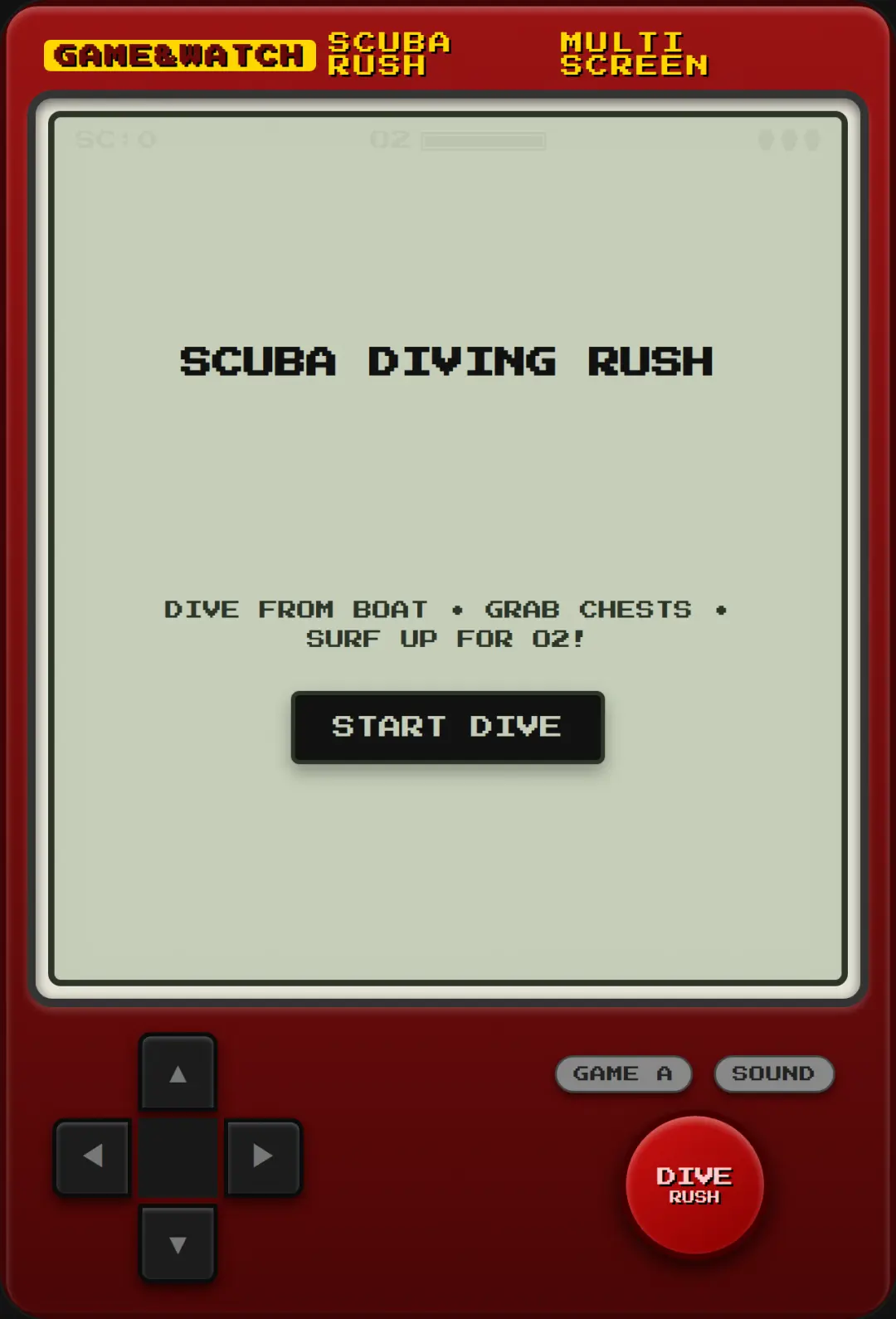 Game & Watch: The Scuba Diving Rush cover