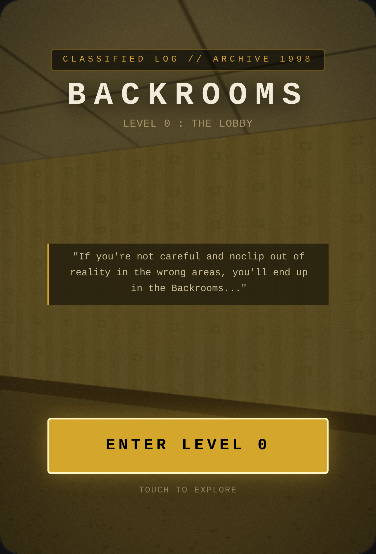 BACKROOMS 1998 cover