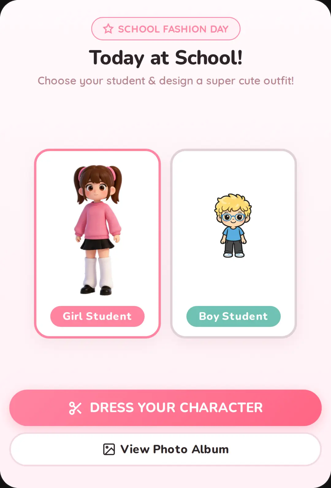 Today At School Outfit Creator cover