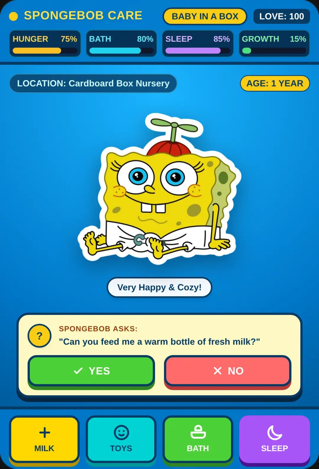 SpongeBob Care Simulator: Baby to Adult cover