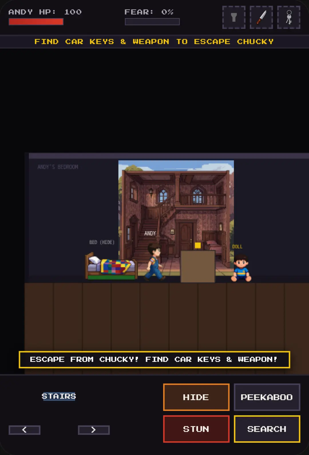 Chucky: Night with Andy - 80s Retro Pixel Horror cover