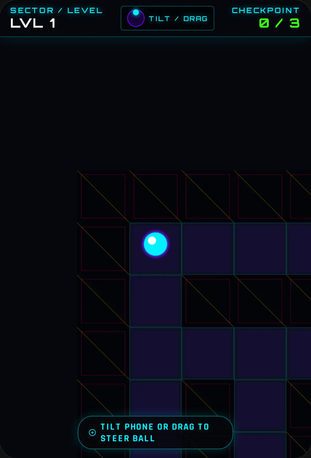 Neon Tilt Maze: Cyber Abyss cover