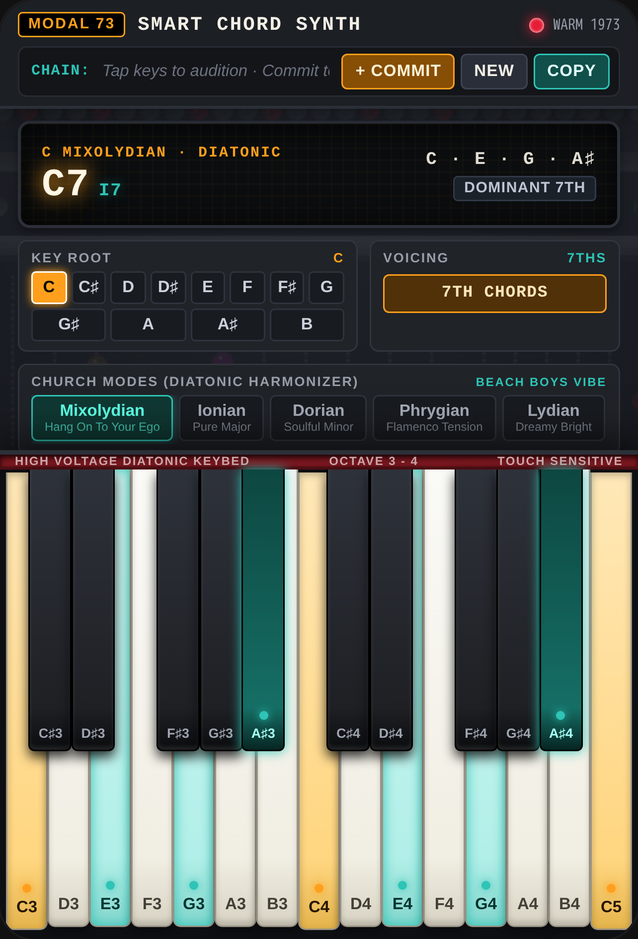 Modal Smart Chord Synth 1973 cover