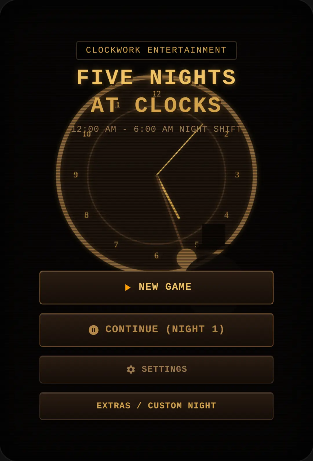 Five Nights at Clocks cover