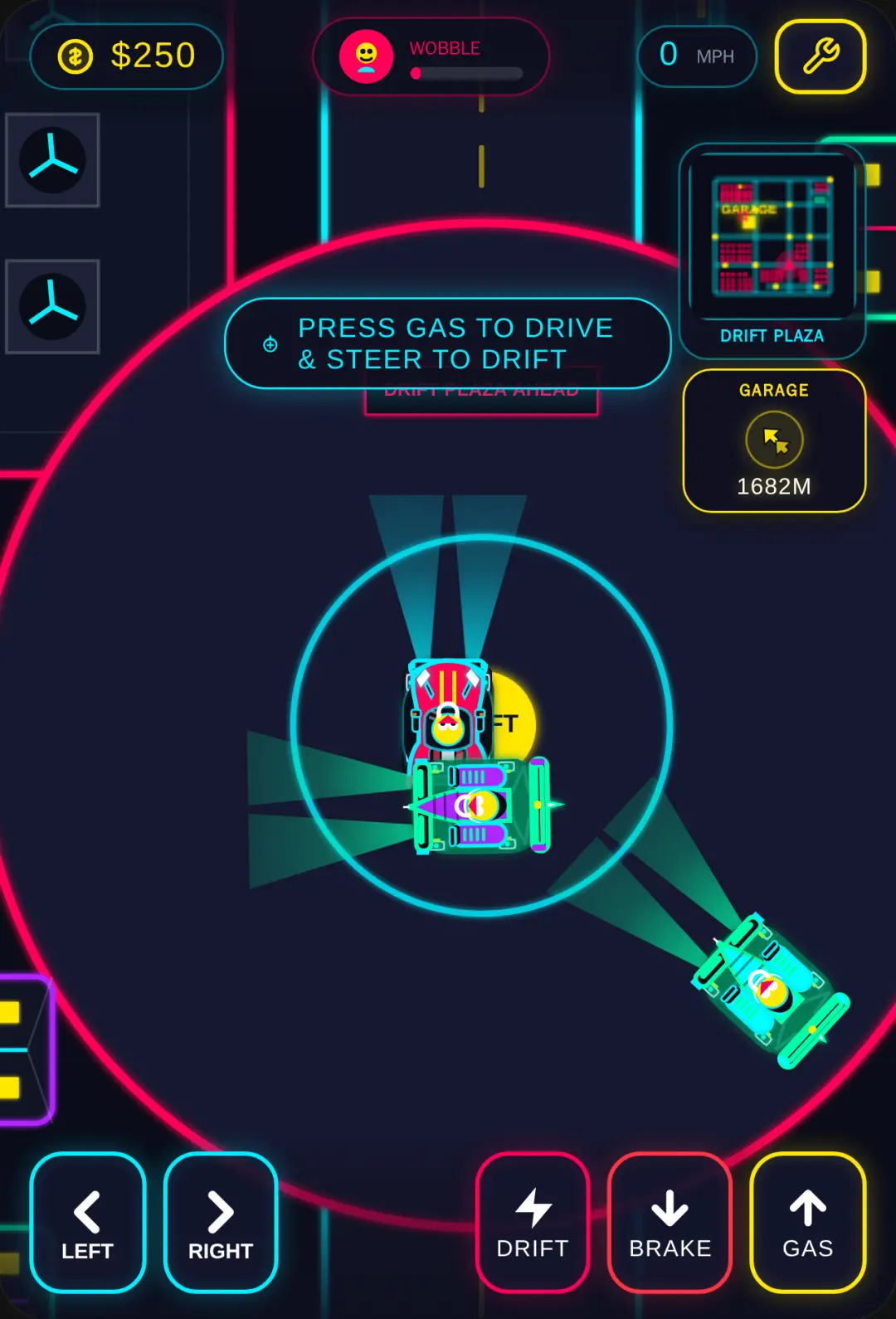 Neon Drift: Wobbly Driver cover