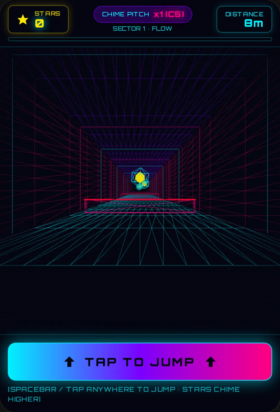 A cool neon jump game cover
