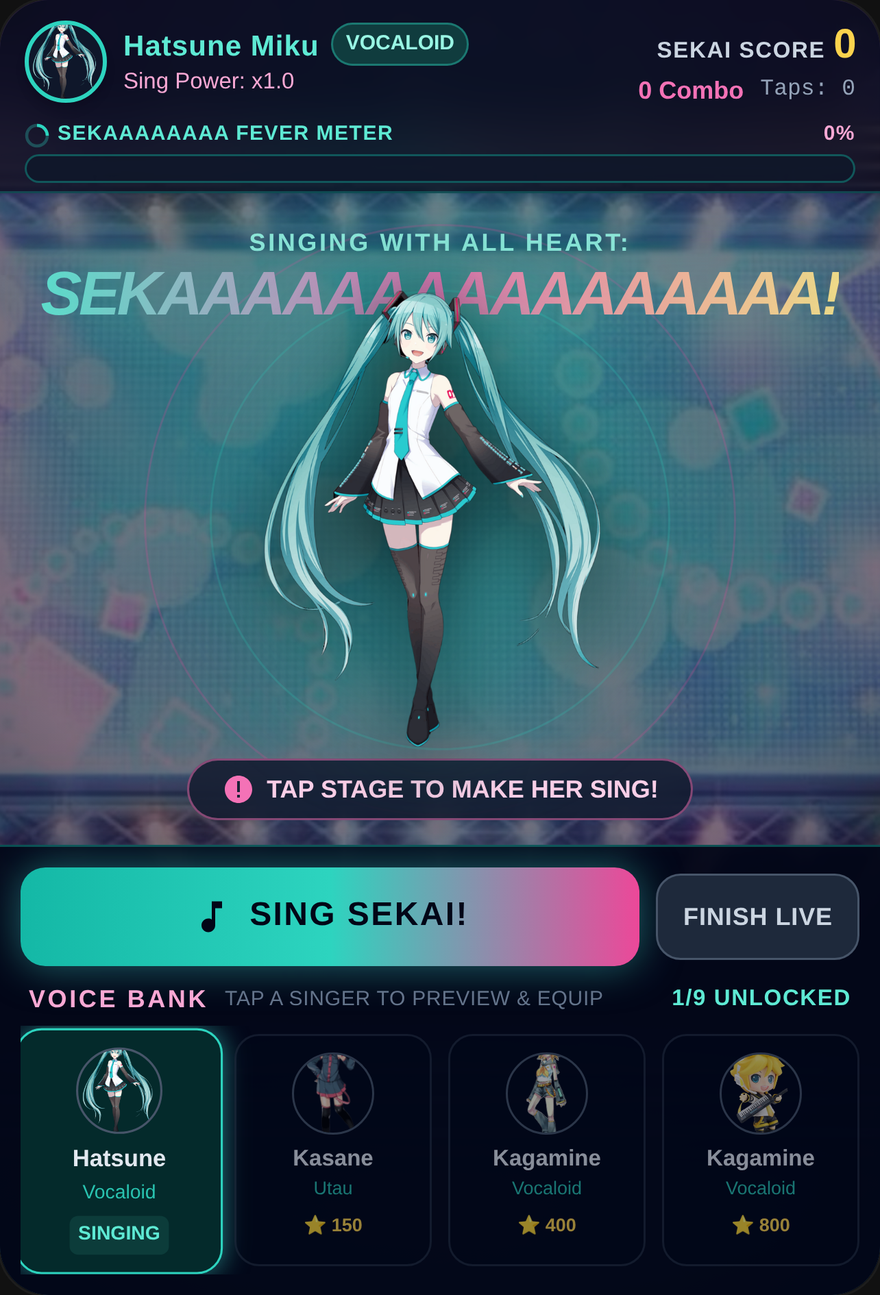 Hatsune Miku: SEKAAAA Sing-Along! cover