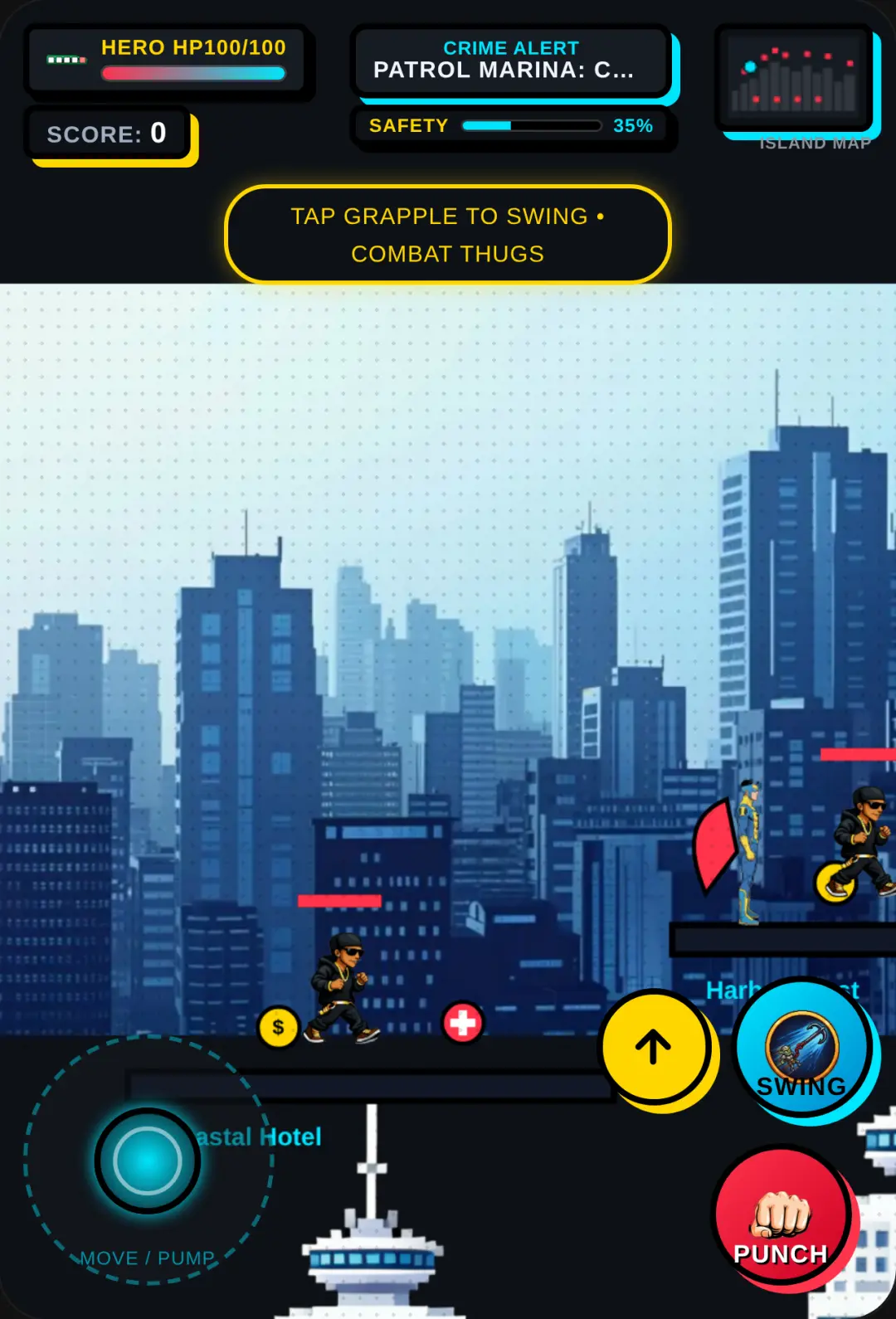 Rope Hero: Island Crime City the game powered by Arnav Pradish 👍👍👍 cover