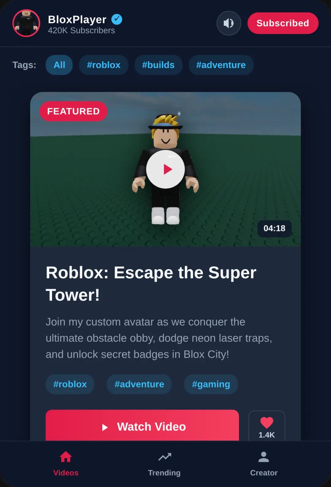 BloxStream - Roblox Video Hub cover