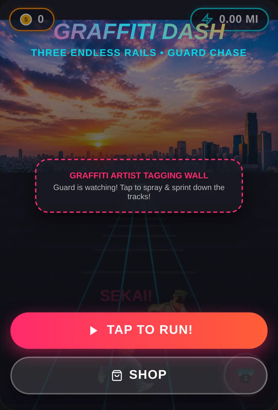 Graffiti Dash: Endless Rails cover