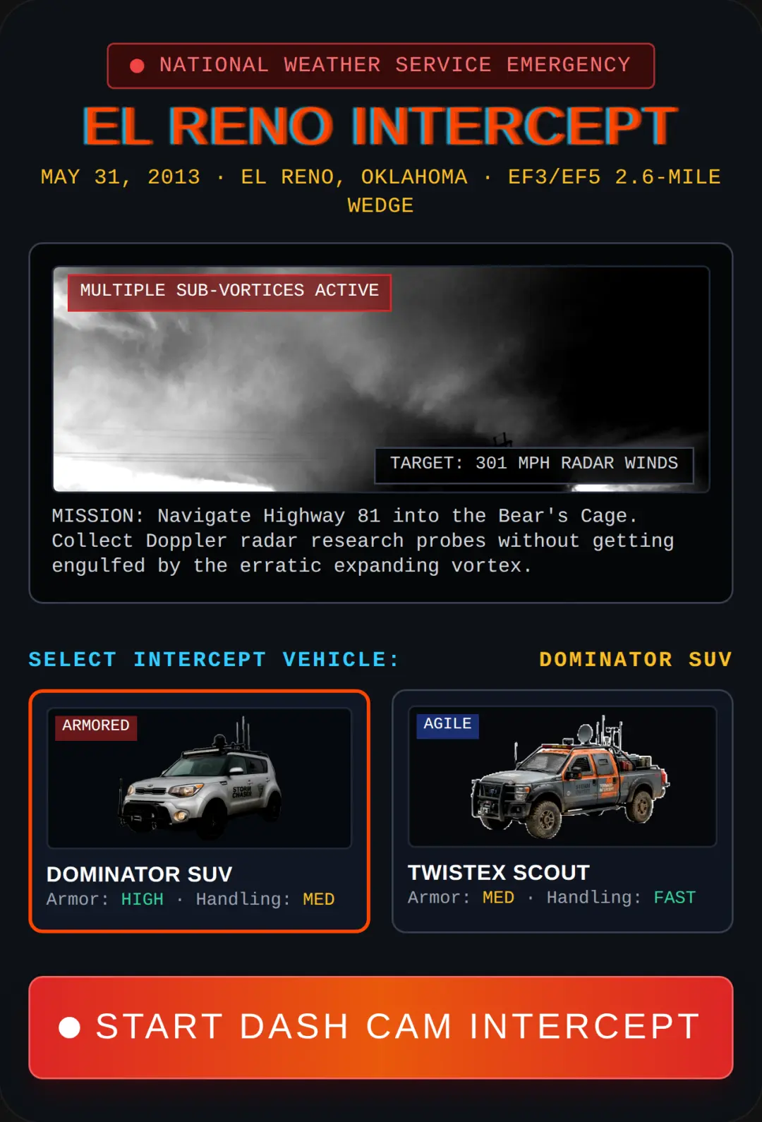 El Reno 2013 - Storm Chaser Intercept cover