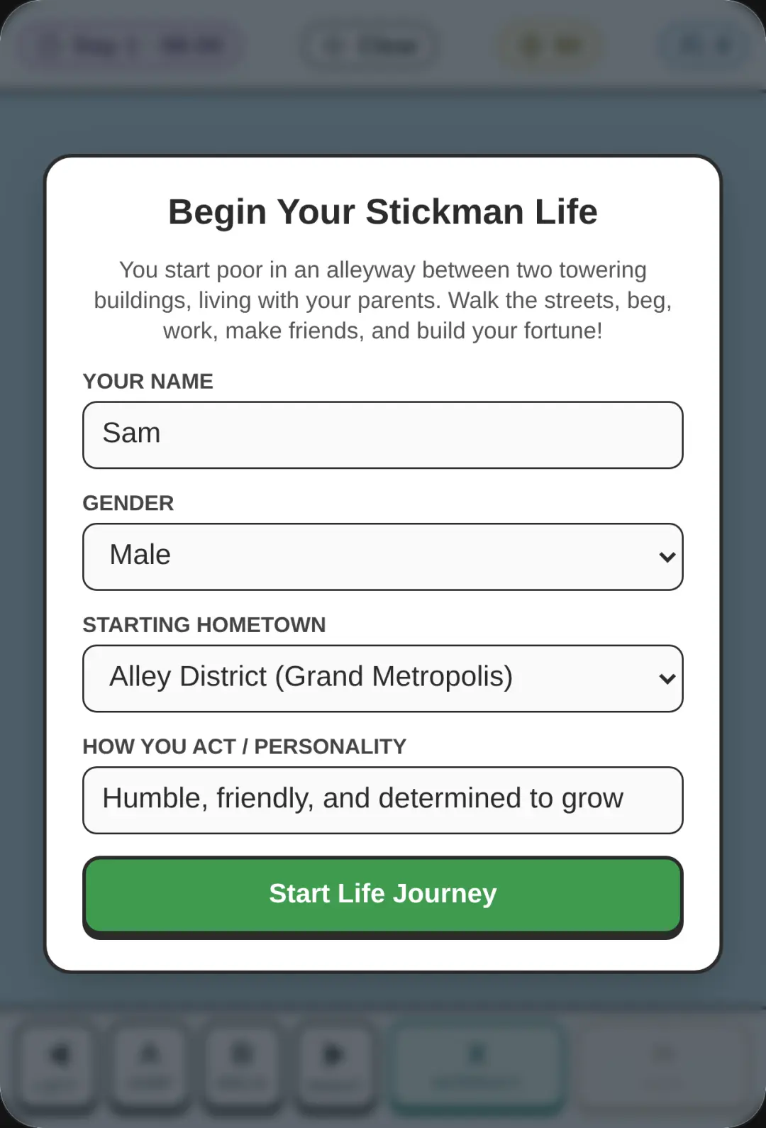 Stickman Life: From Alley to Wealth cover