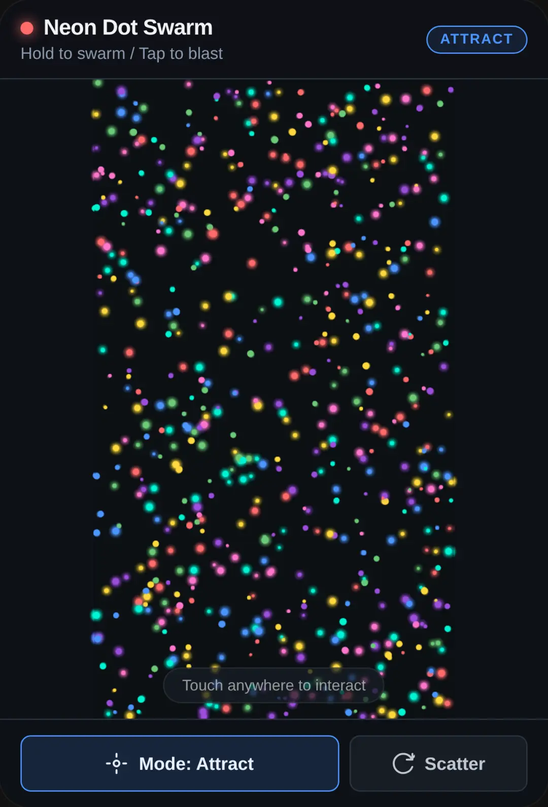 Neon Dot Swarm cover