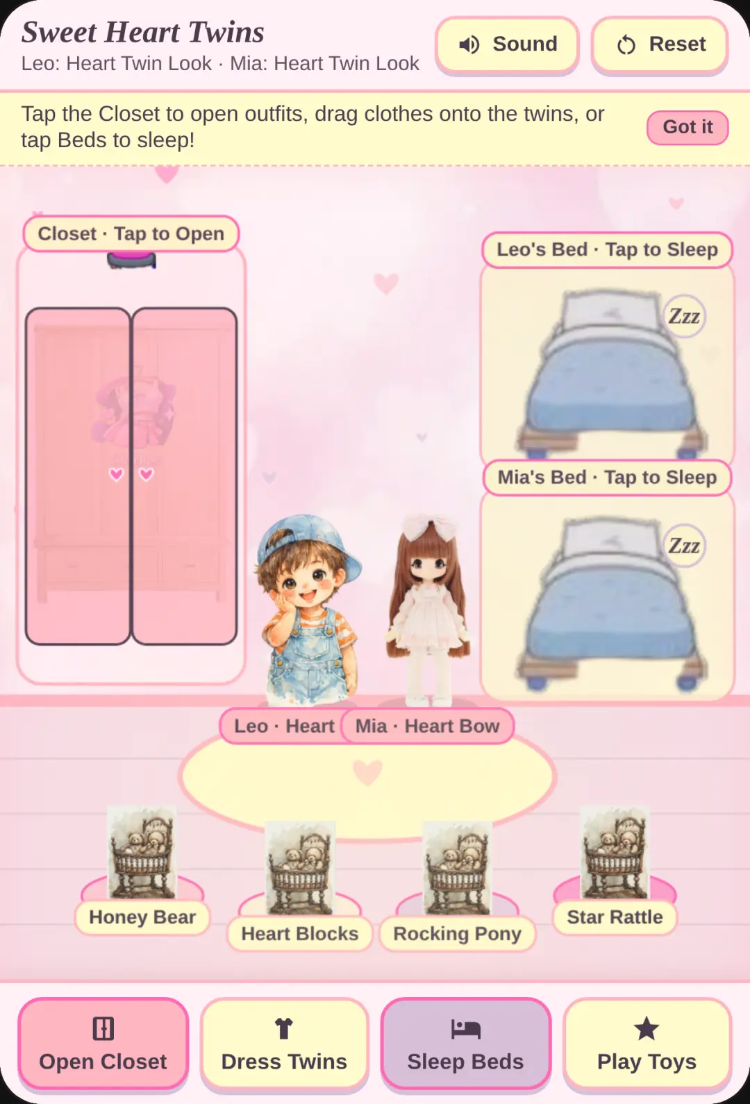 Sweet Heart Twins Dollhouse cover