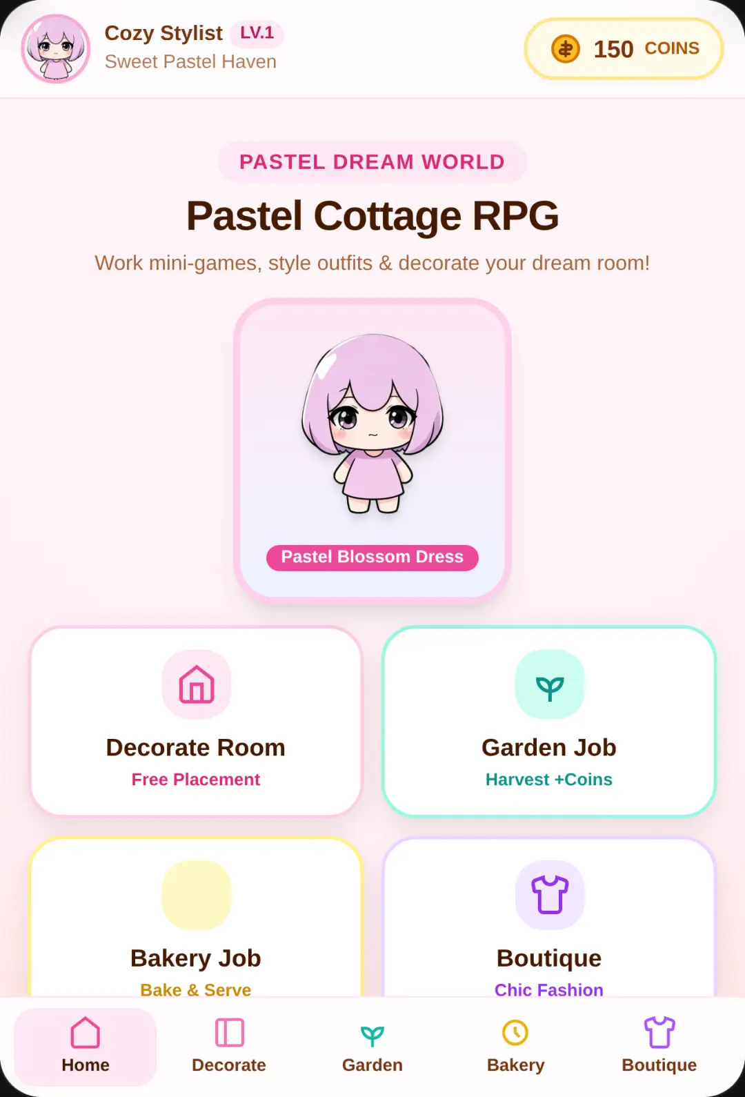 Pastel Cottage RPG cover