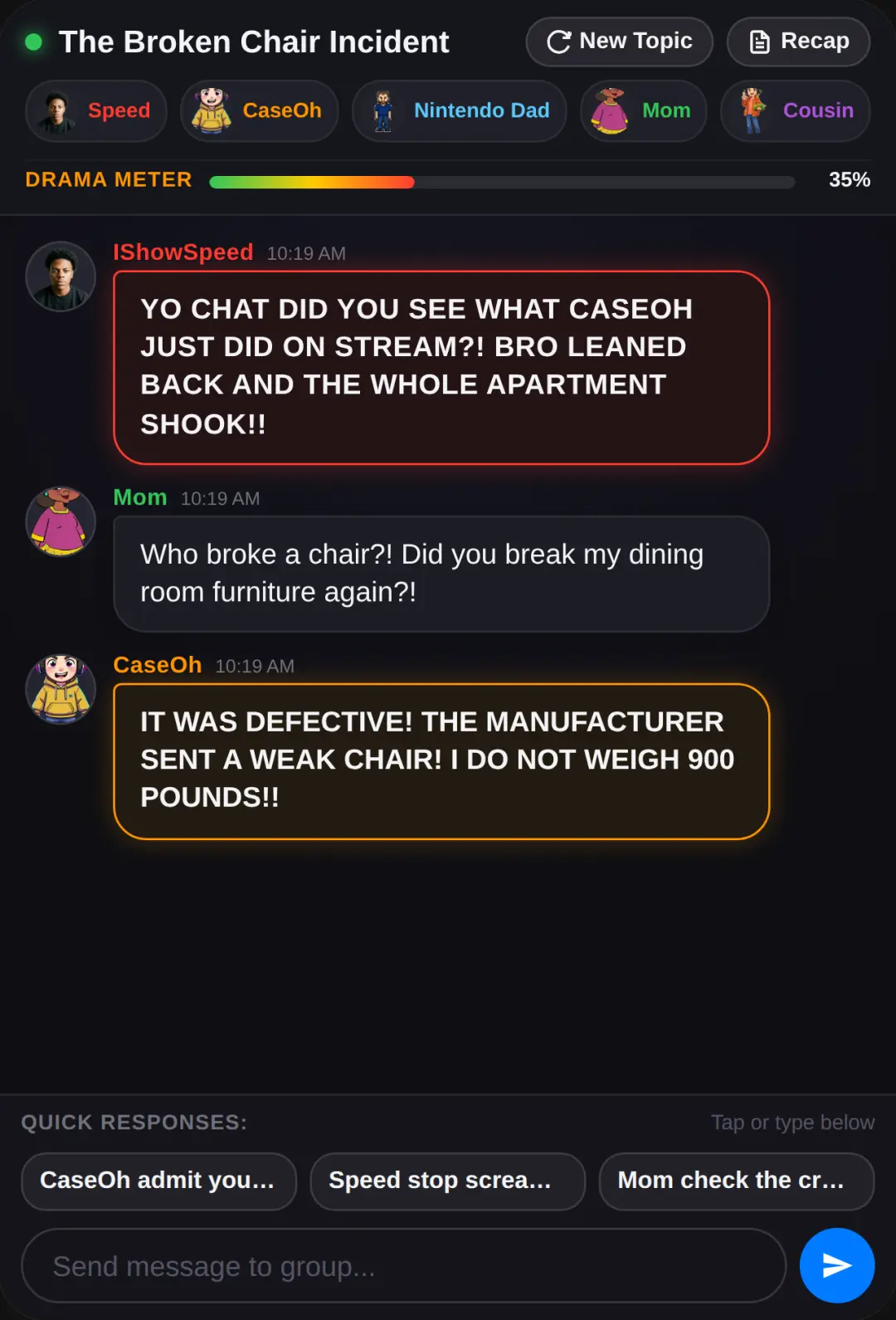 Chaos Family Group Chat cover