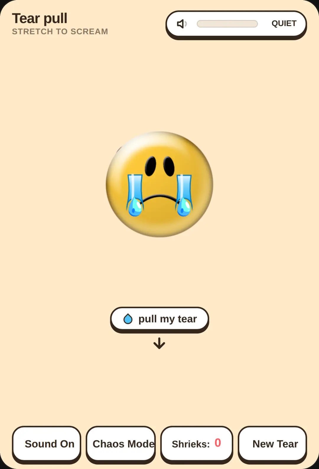 Tear pull cover