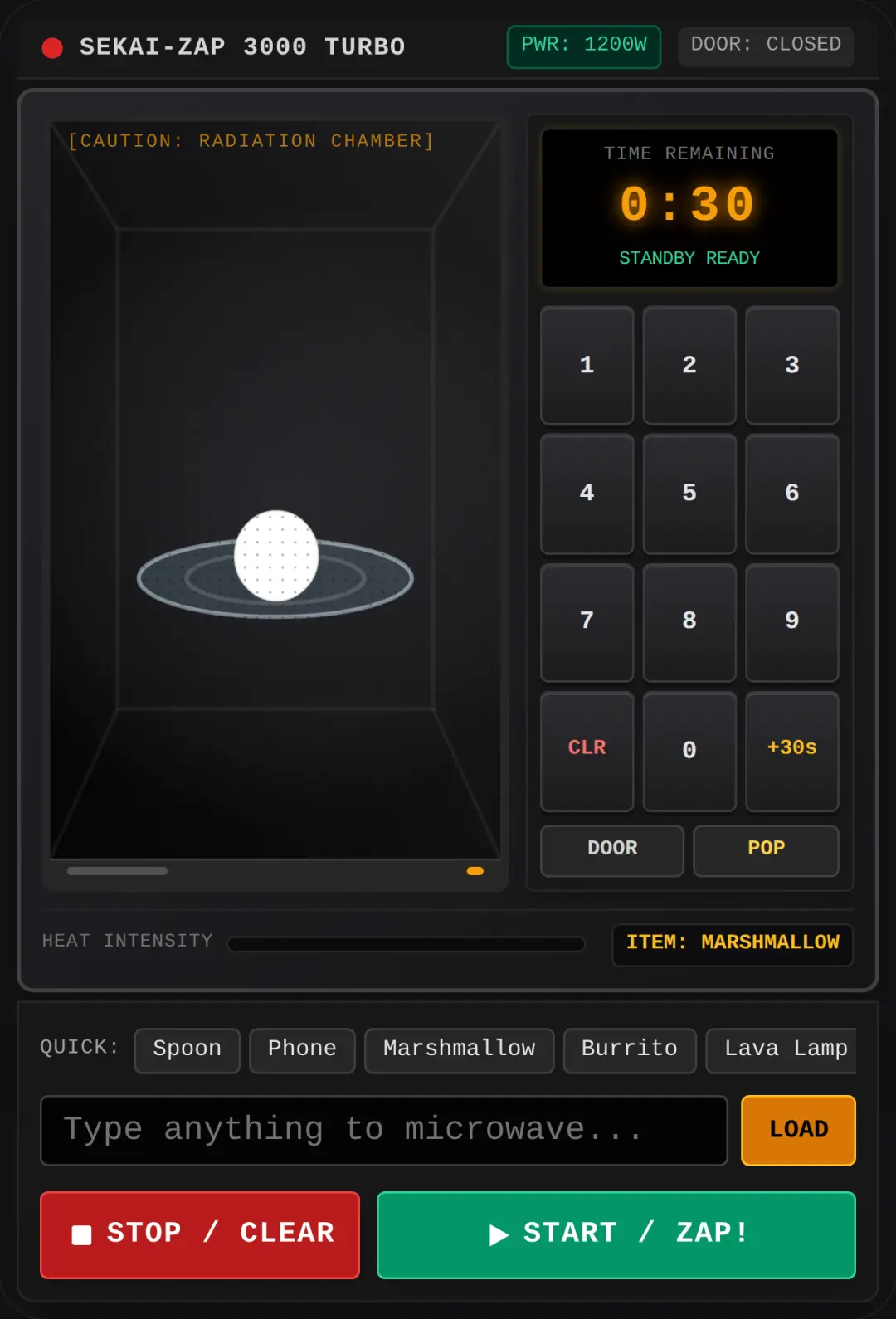 Microwave Simulator 3000 cover