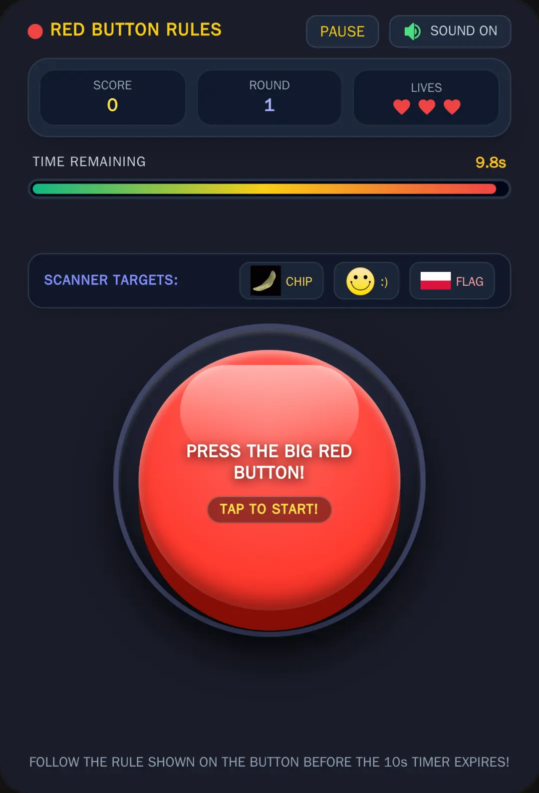 The Red Button Game cover