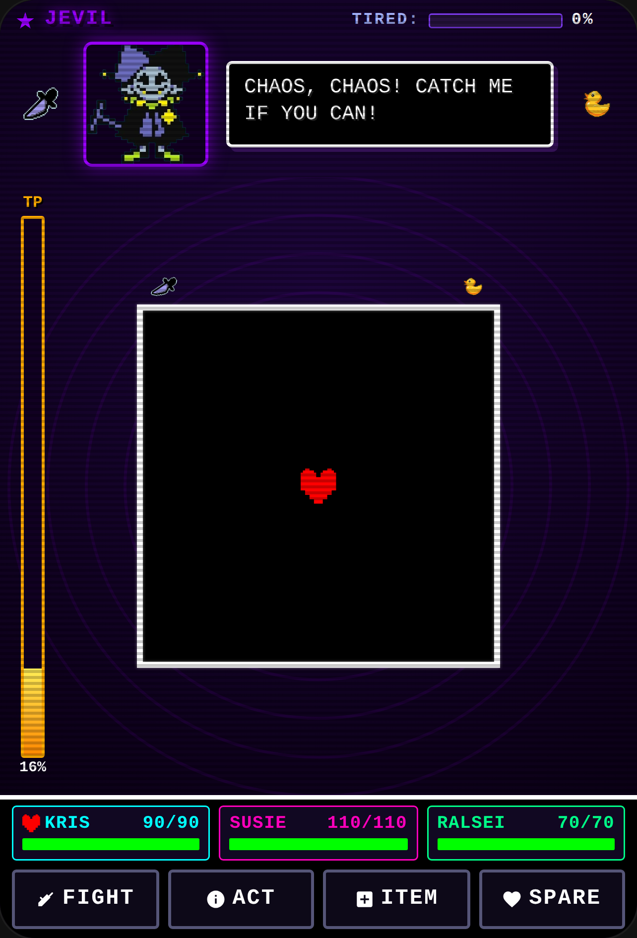Deltarune: Vs. Jevil ♠️❤️ can You defeat jevil?👀 cover