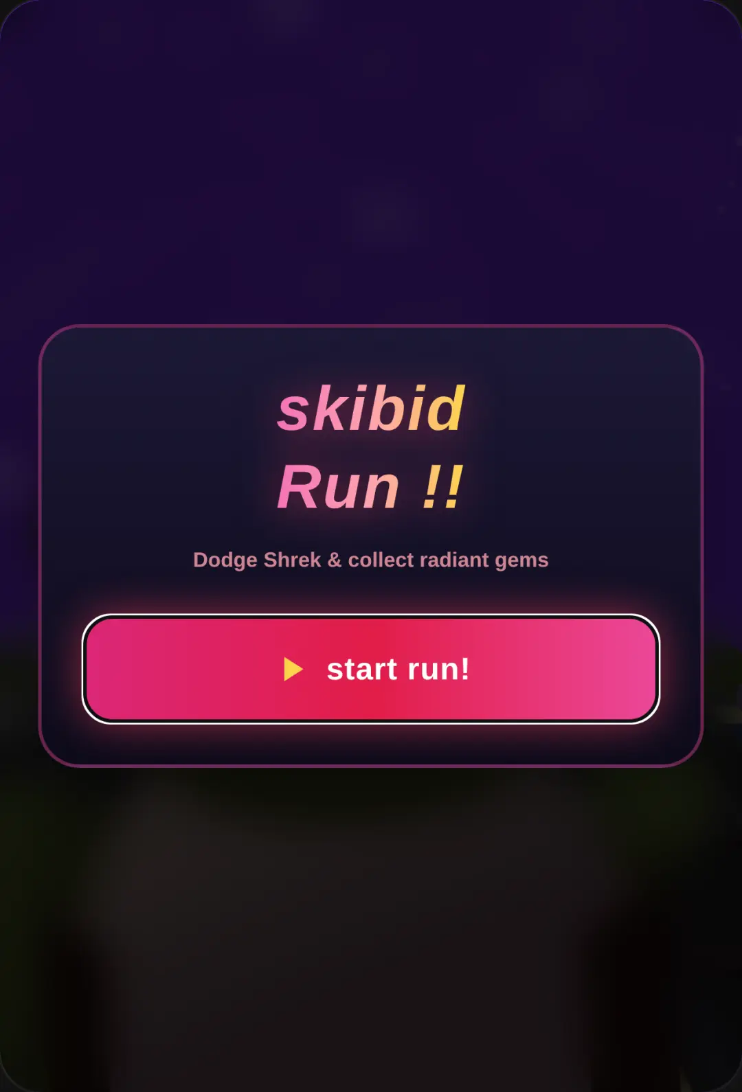 Skibidi run cover