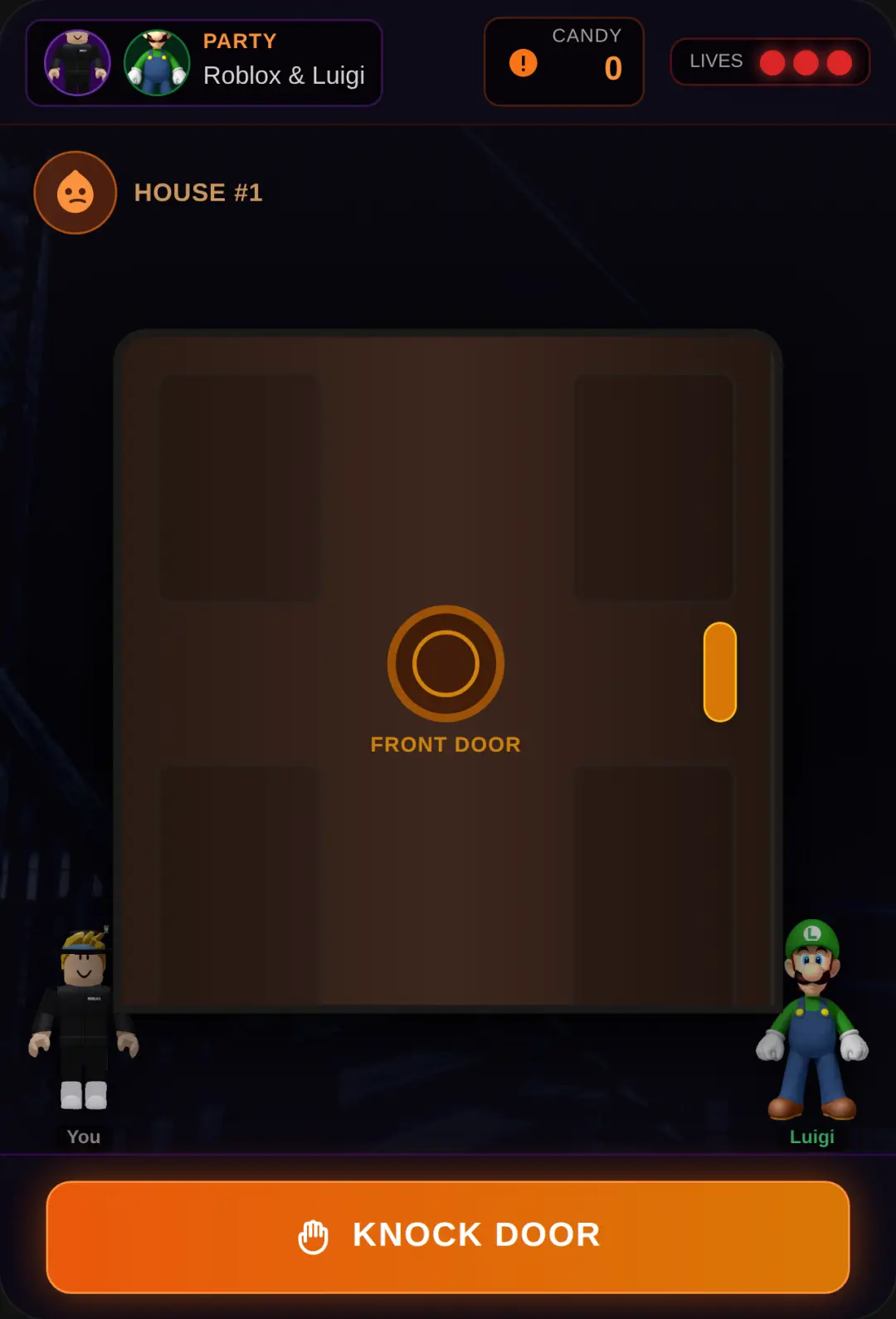 Knock horror door cover