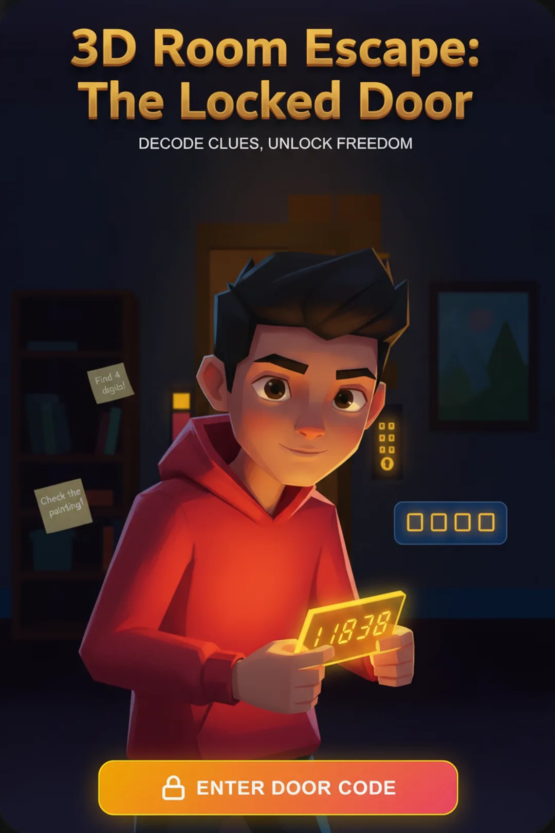 3D Room Escape: The Locked Door cover