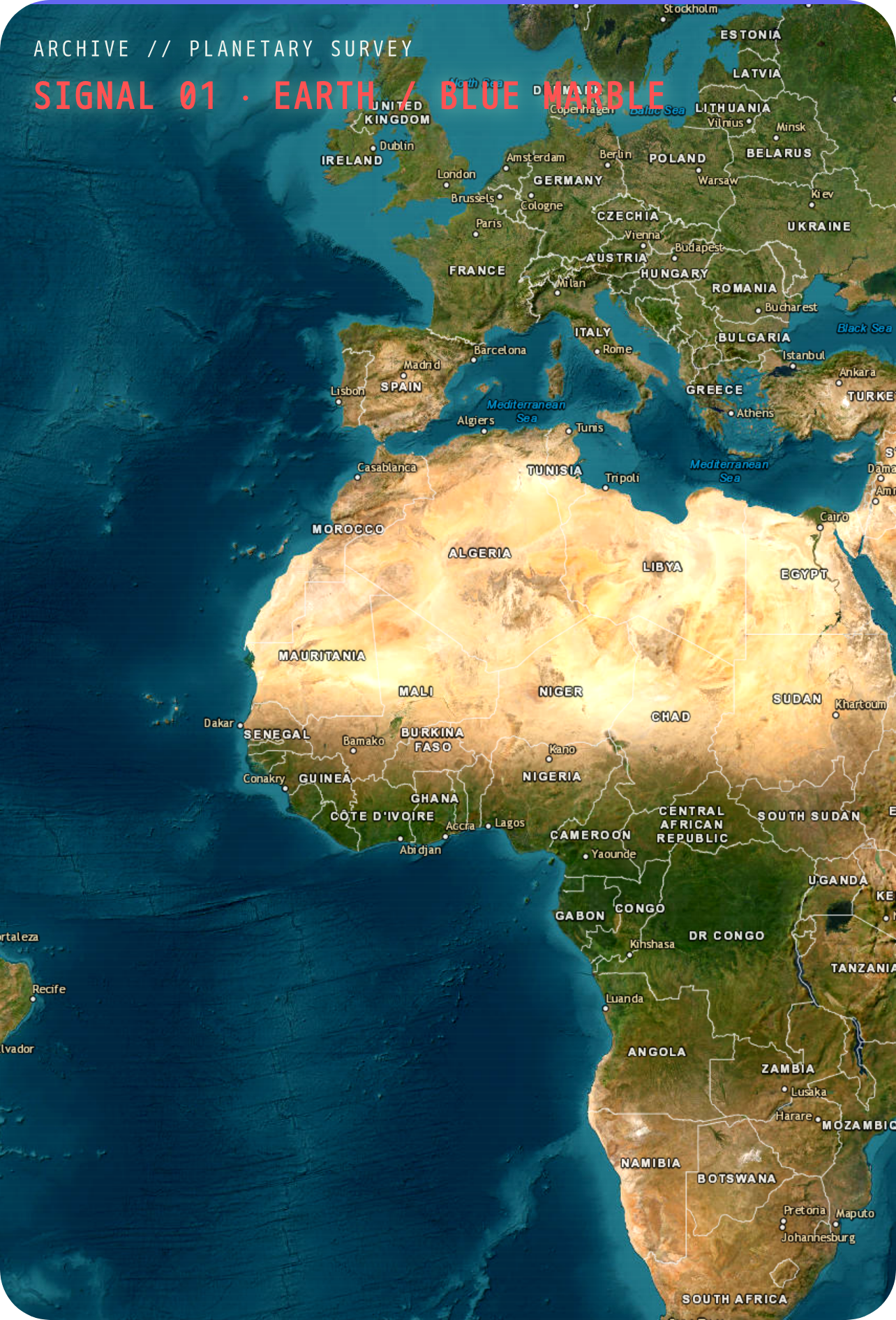 Earth Explorer Map cover
