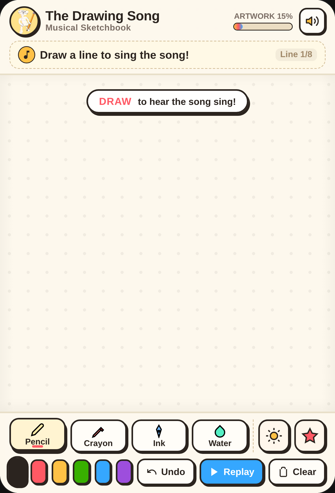 The Drawing Song - Musical Sketchbook cover