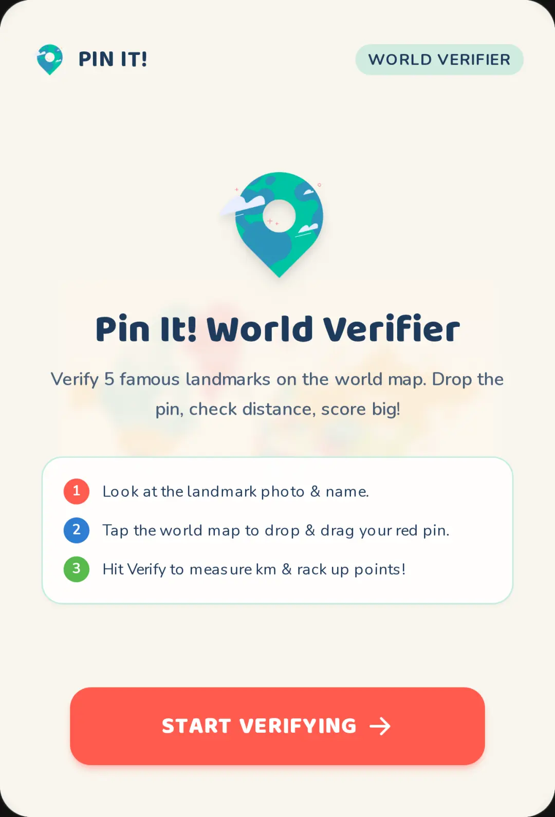 Pin It! World Verifier cover