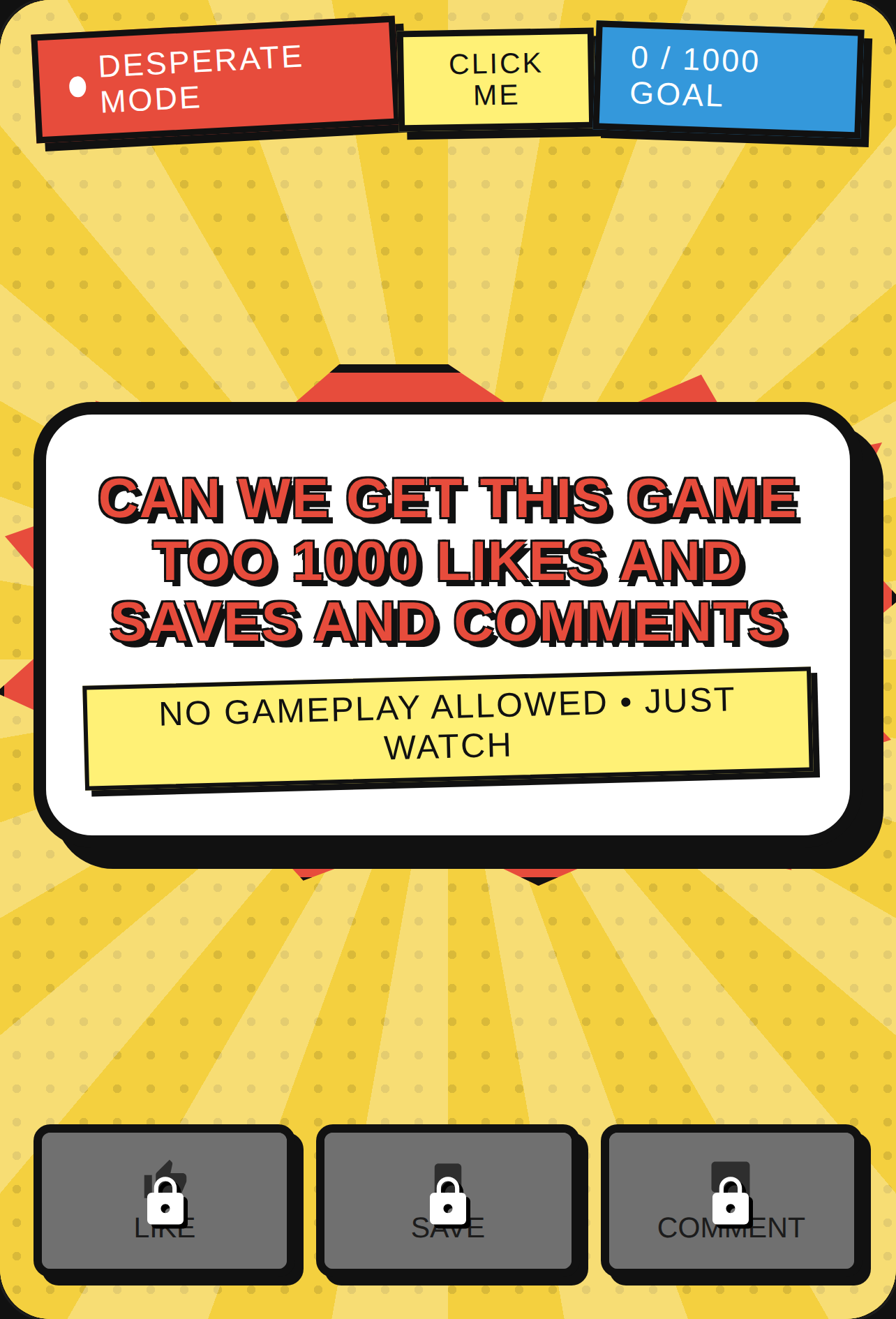 CAN WE GET THIS GAME TOO 1000 LIKES AND SAVES AND COMMENTS??? cover