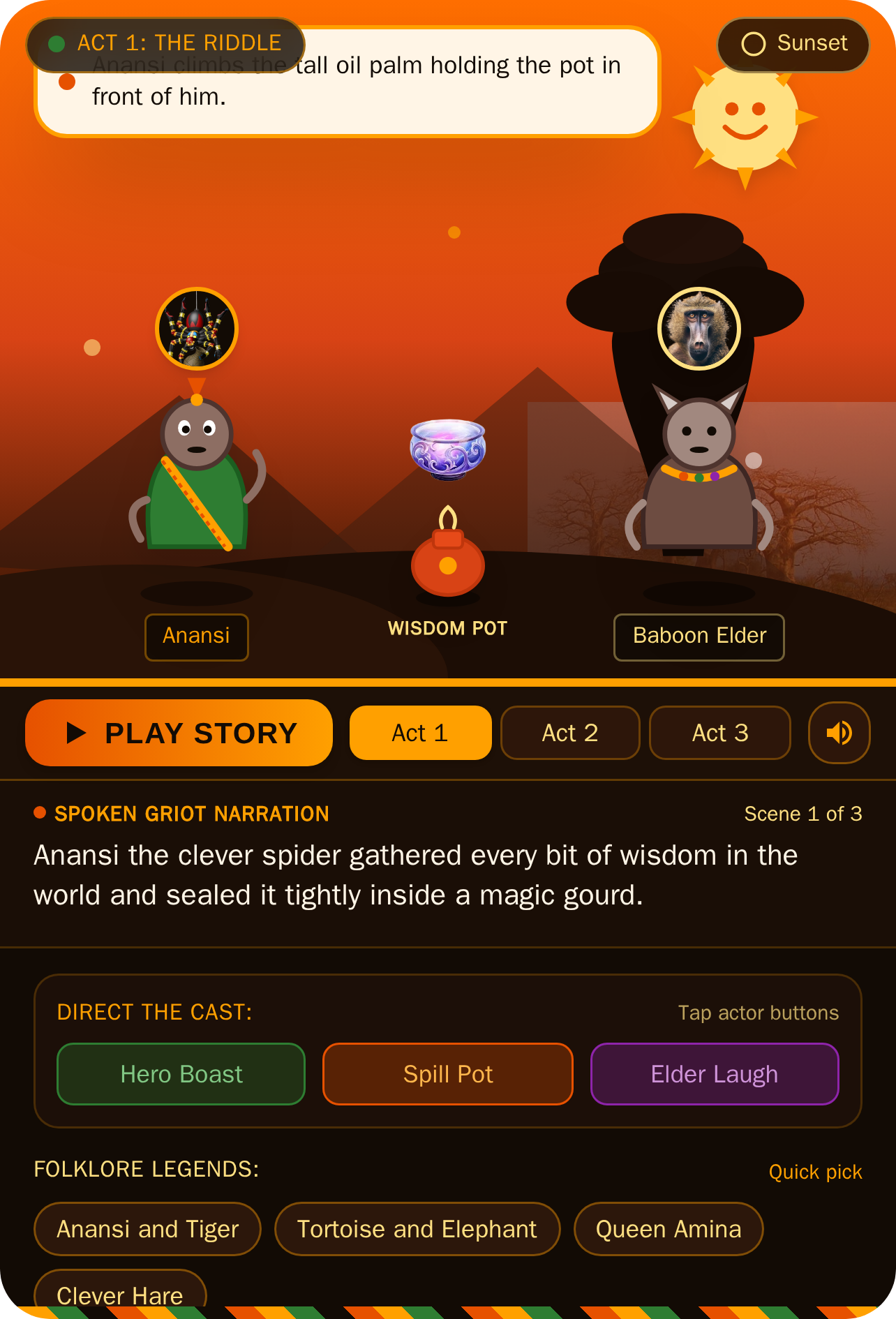 Griot Tunes: African Tale Cartoon Maker cover