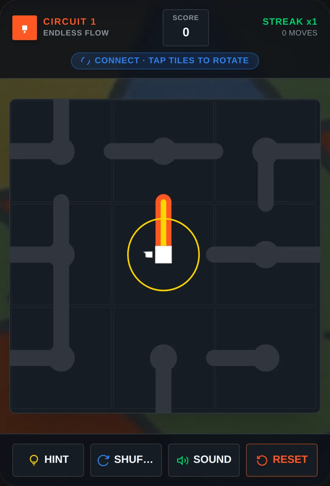 Infinite Circuit — Endless Bauhaus Puzzle
