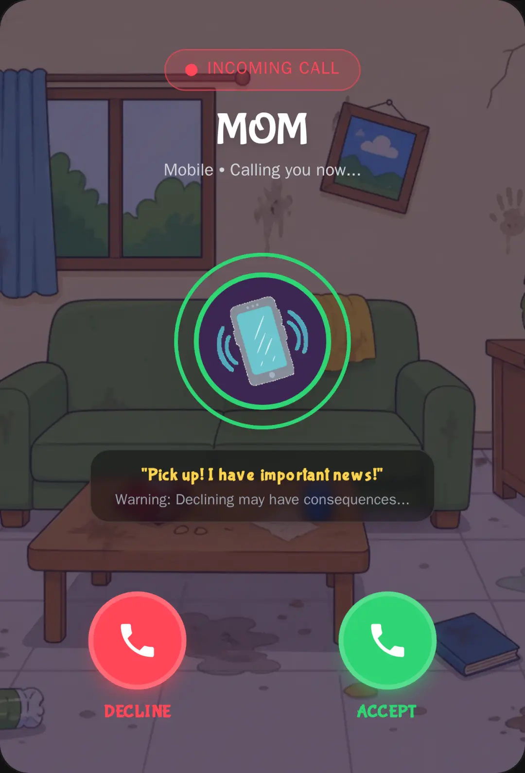 Mom's Calling! 15s Cleanup Scramble cover