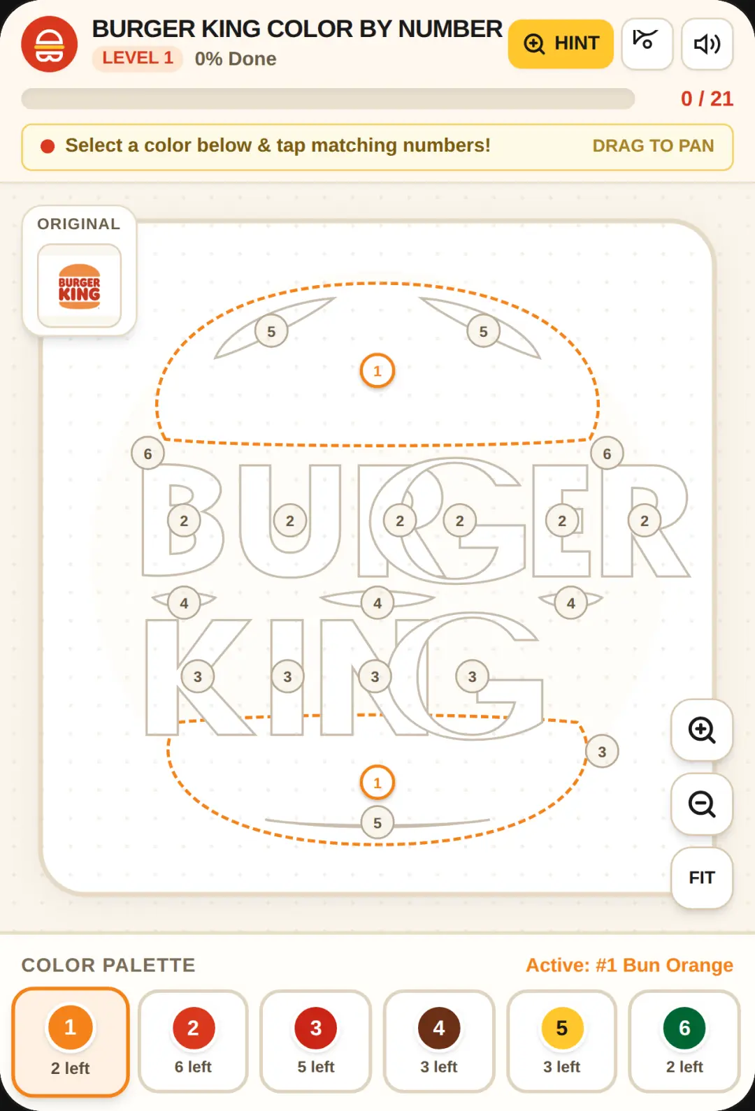 Burger King Color By Number cover