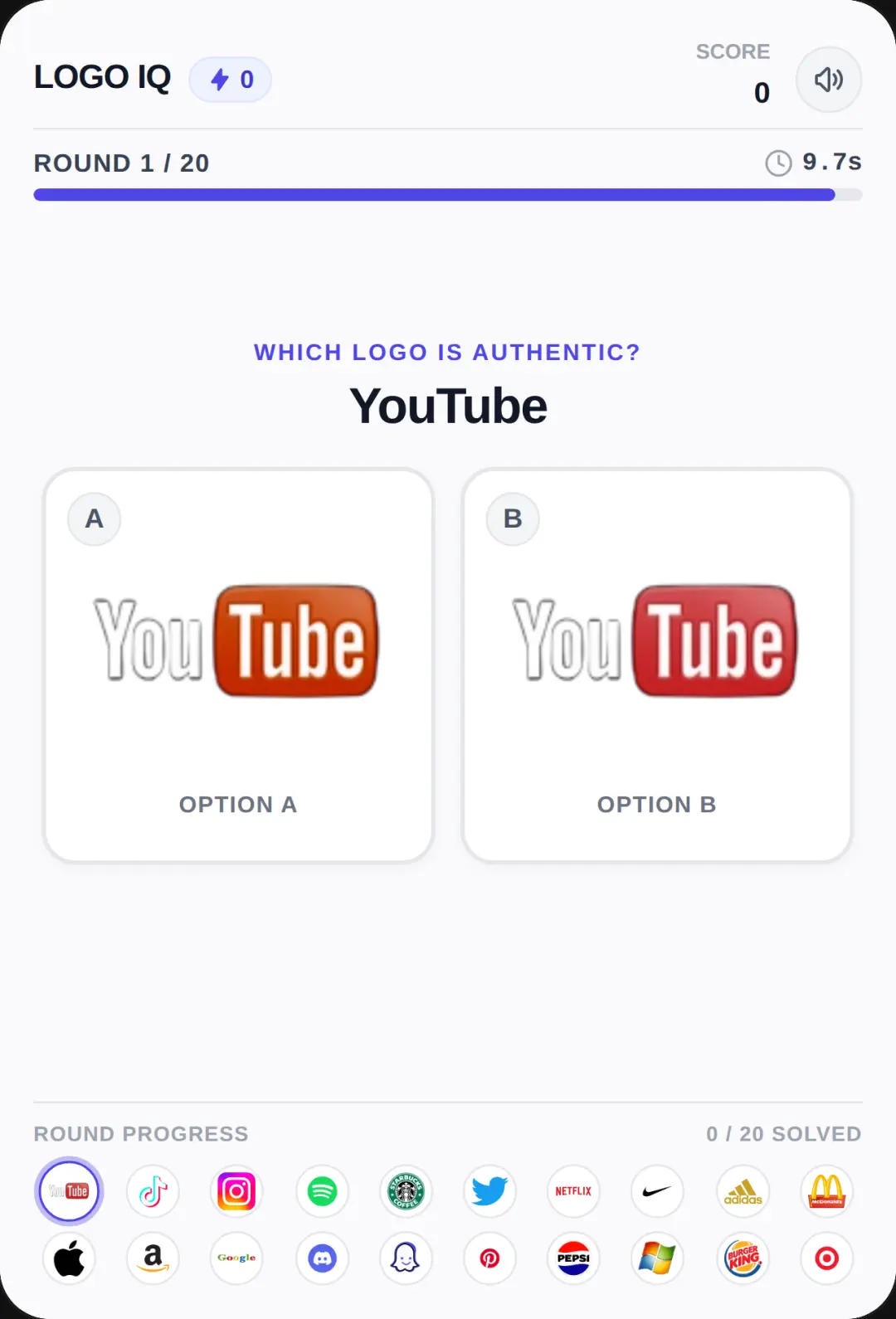 Logo IQ - Real vs Fake Logo Quiz cover