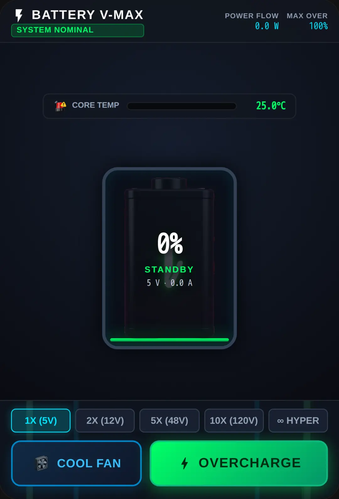 Battery Simulator - Overcharge Infinity