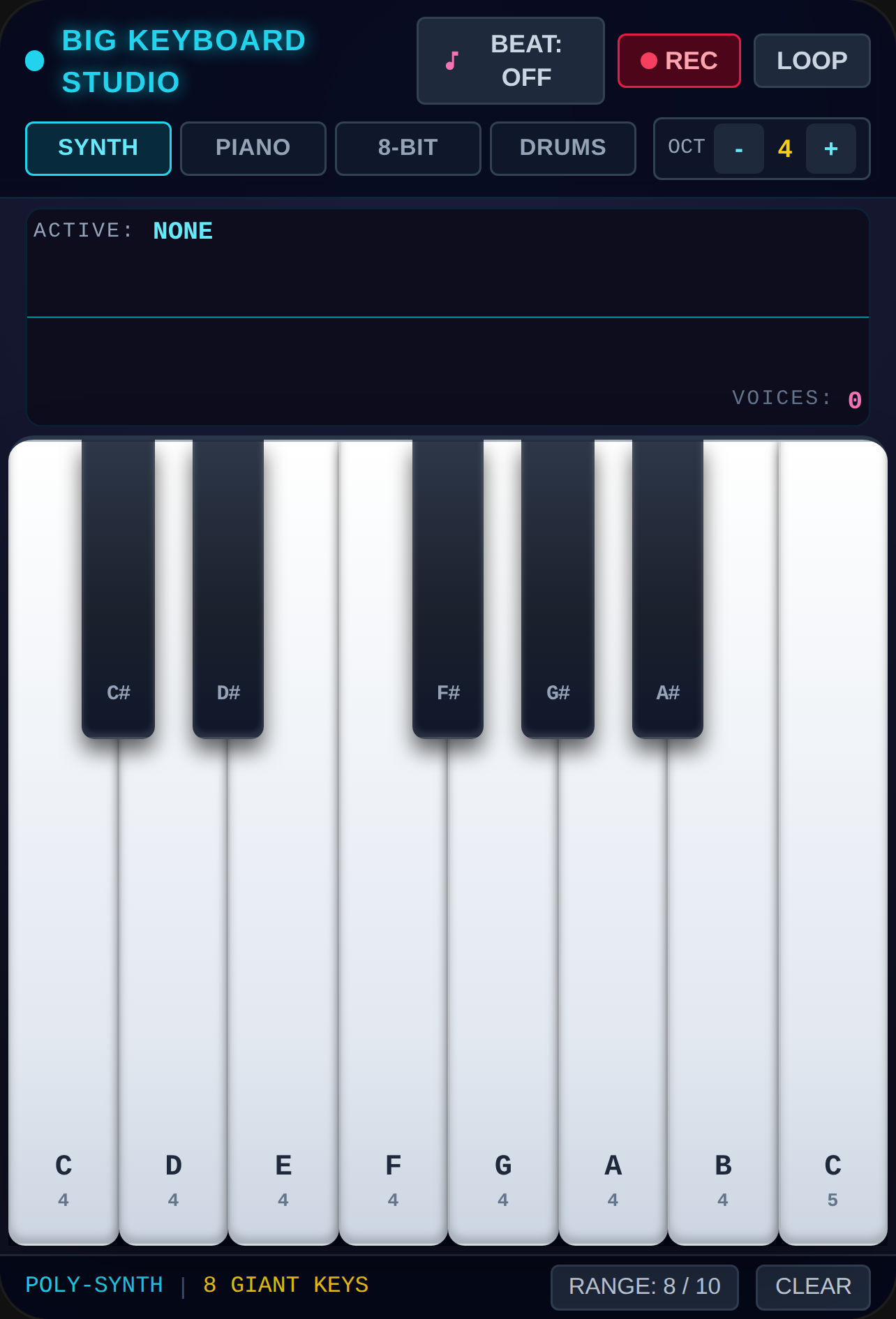 Neon Studio Big Keyboard cover