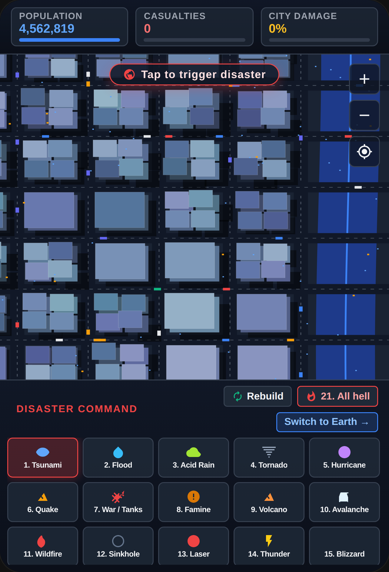Disaster Command - City & Earth Chaos Simulation cover