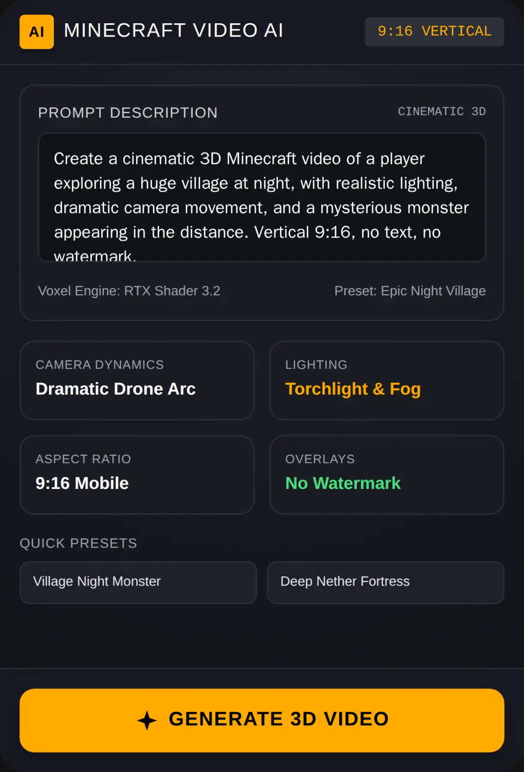 AI Minecraft Video Generator cover