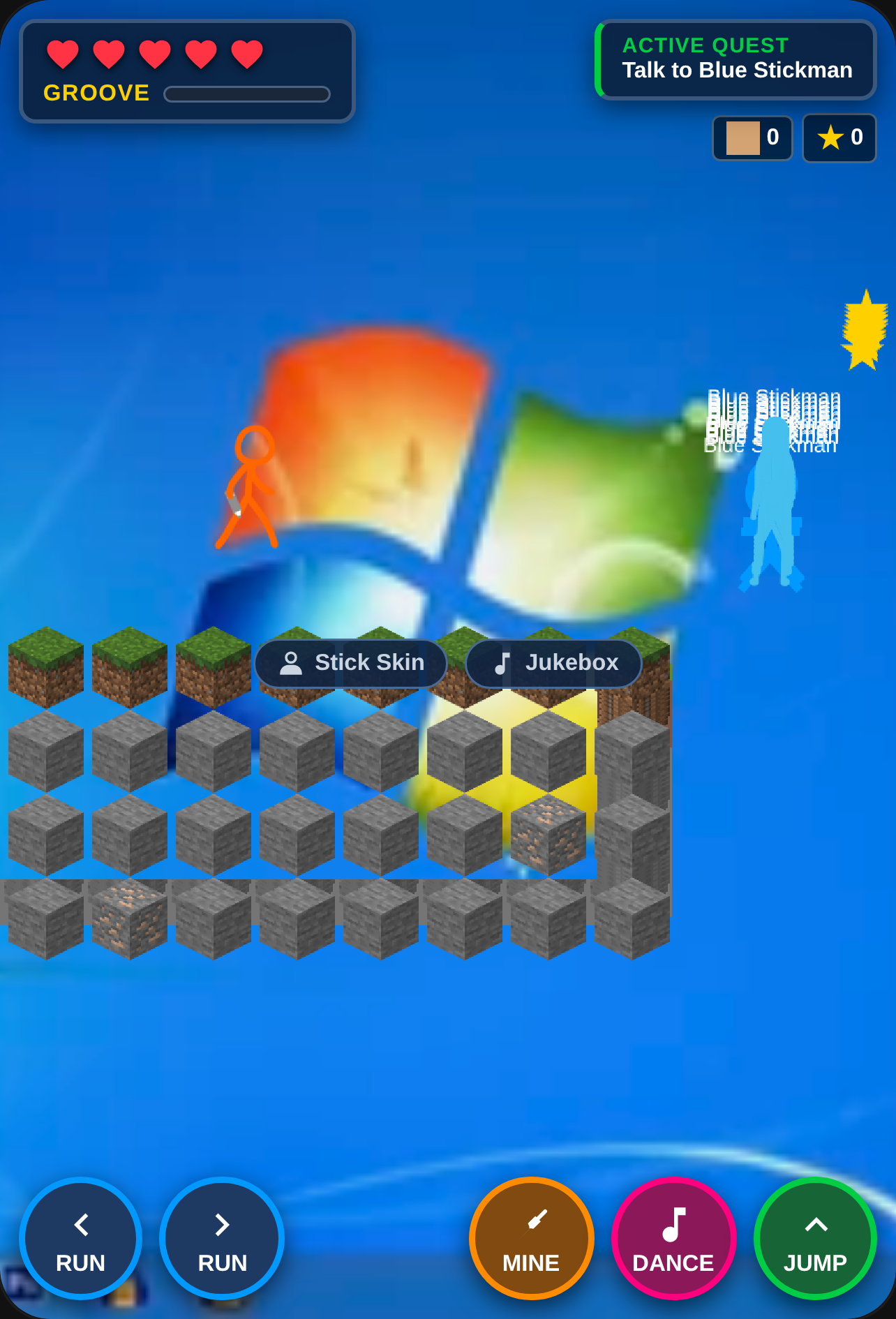 Stick RPG: Block Adventure & Dance (Party Minigames!) cover