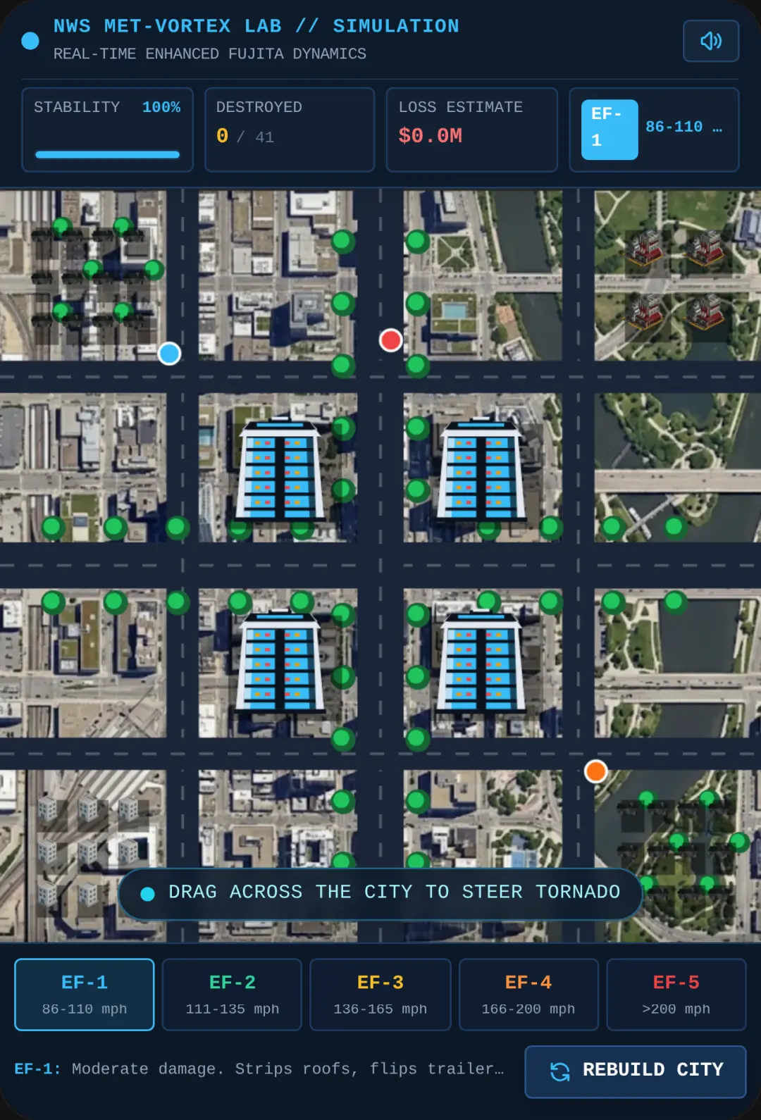 Tornado Intensity City Simulator cover