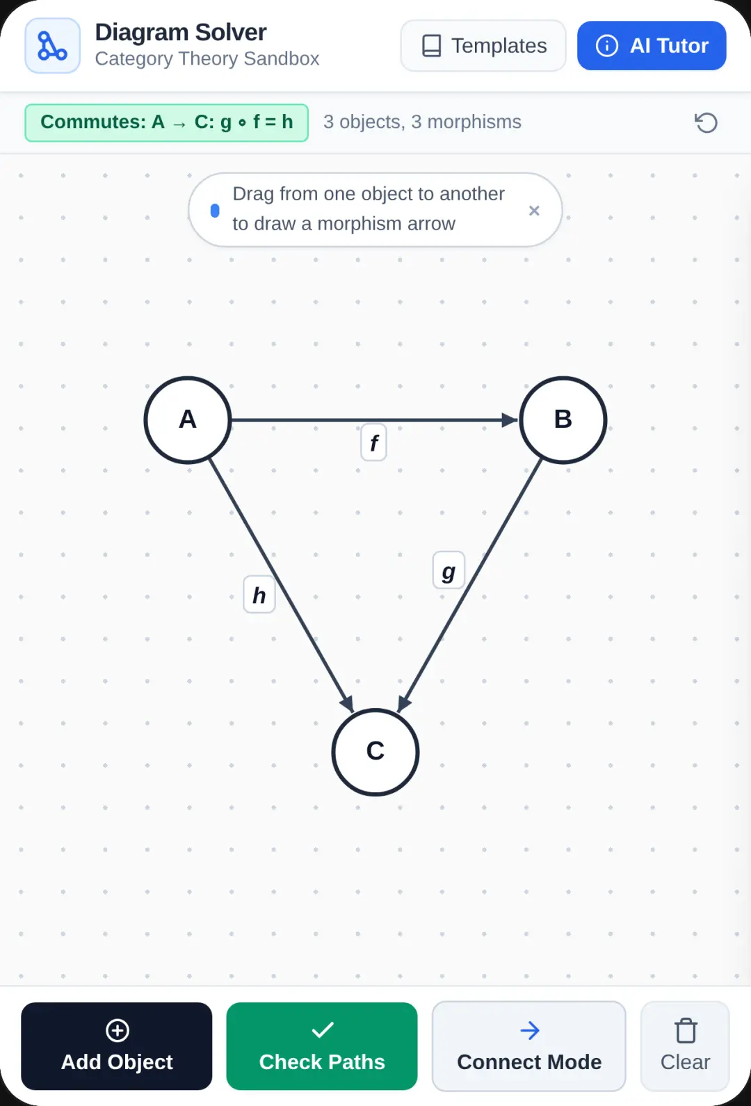 Category Theory Commutative Diagram Solver cover
