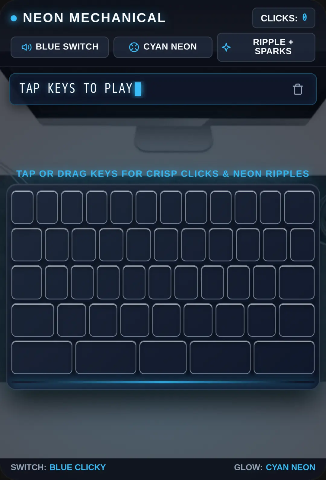 Neon Mechanical Keyboard cover