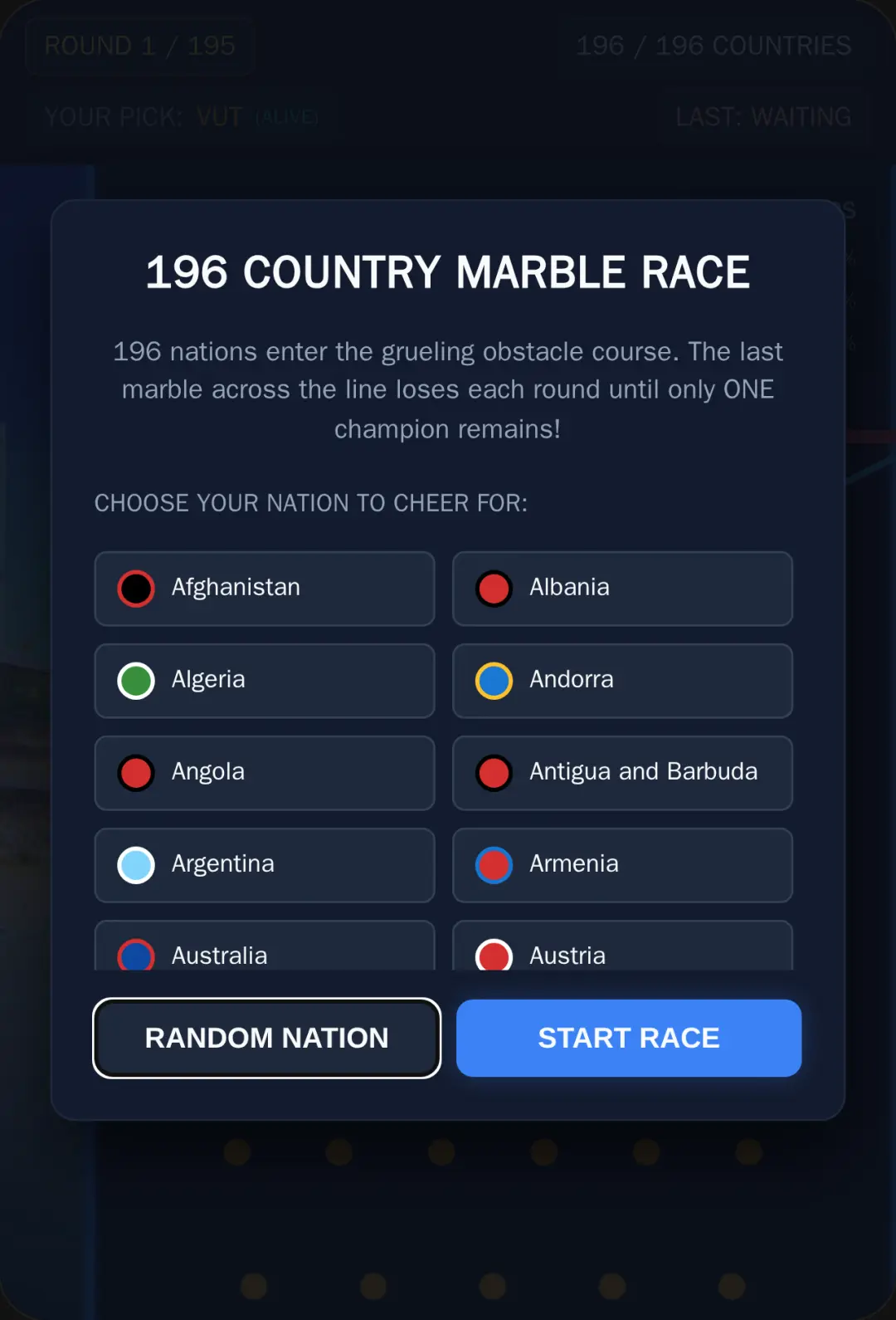 196 Country Marble Race cover