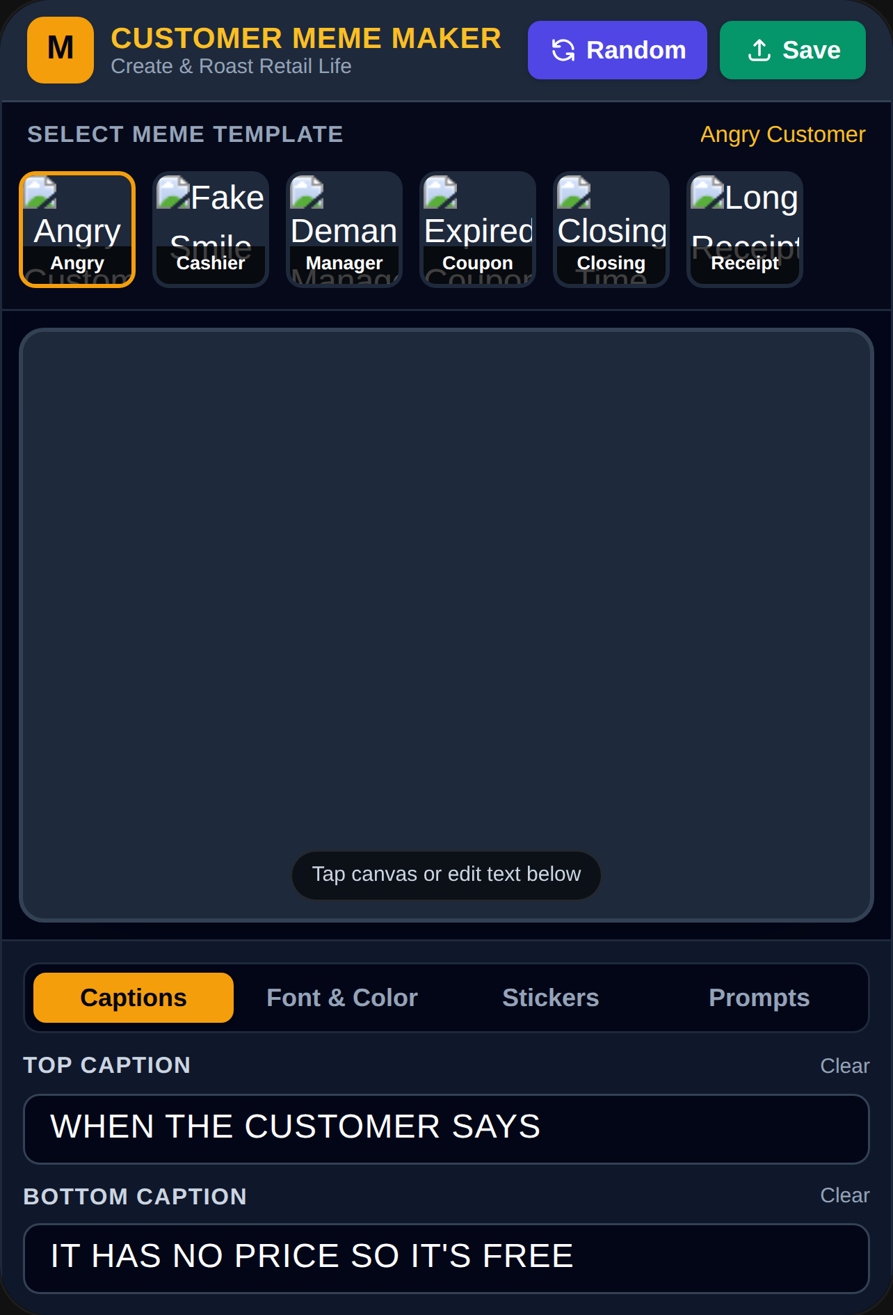 Customer Meme Maker cover