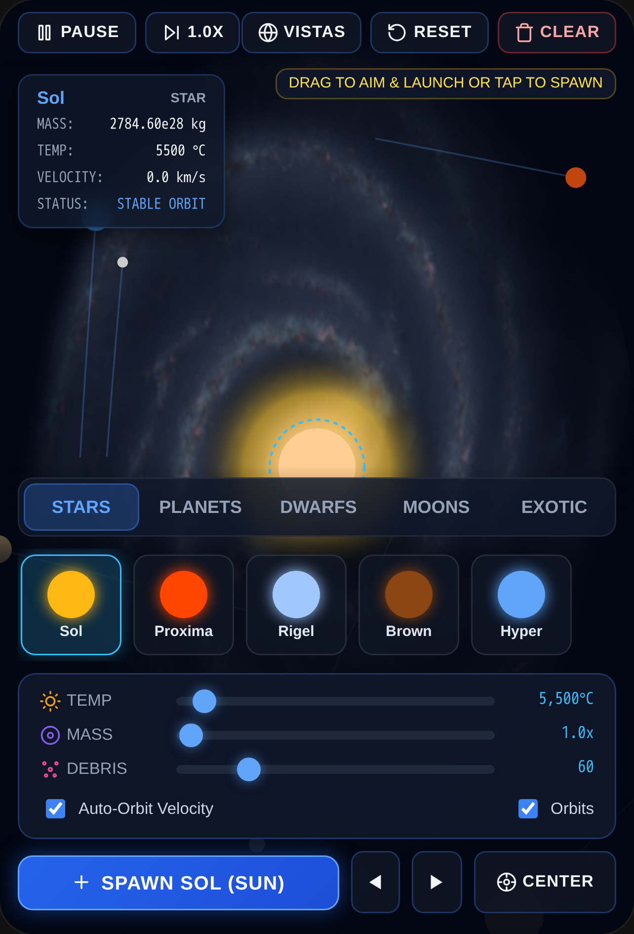 Cosmic Sandbox - Space Physics Simulator cover