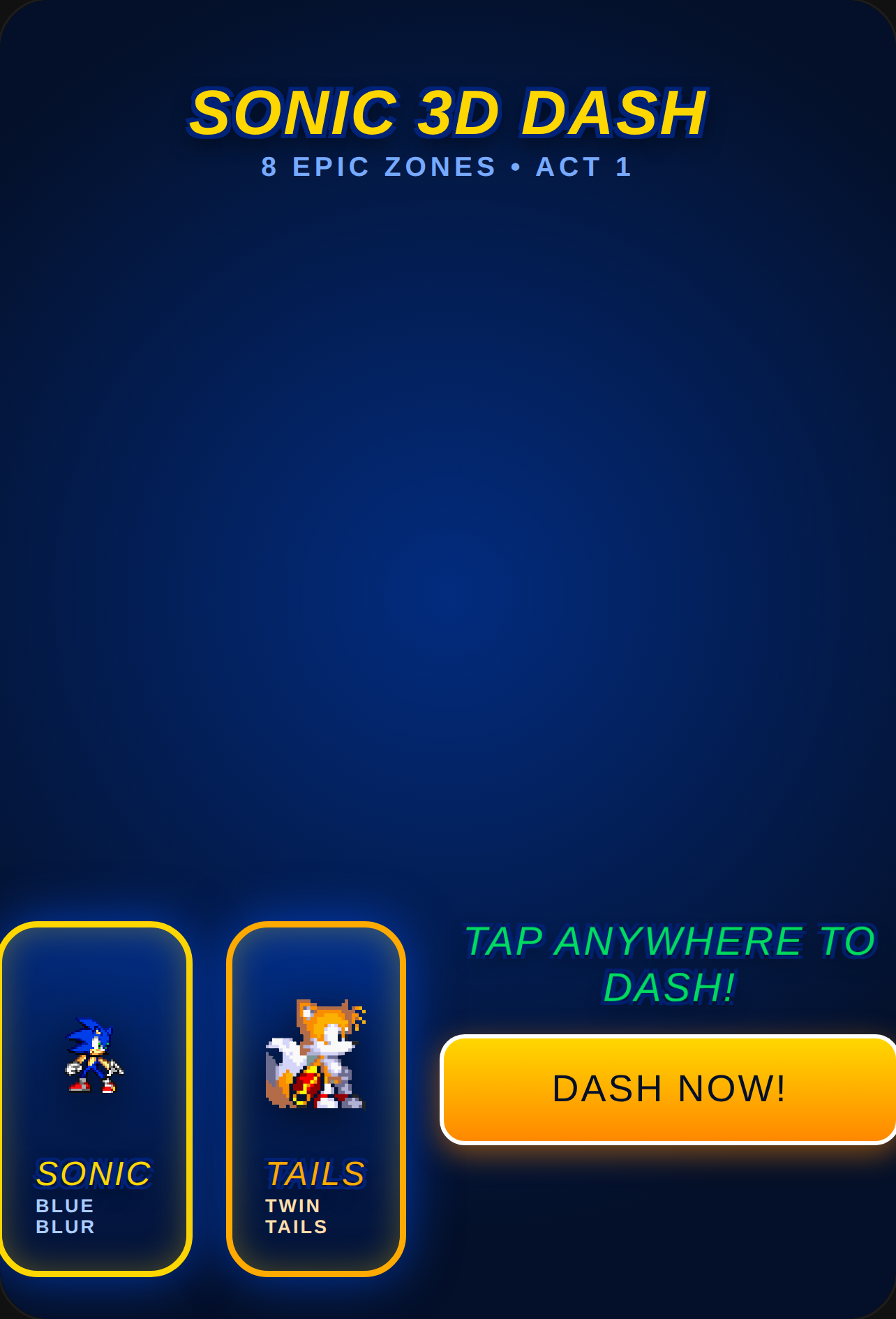 Sonic 3D Zone Dash ( tails upd ) cover
