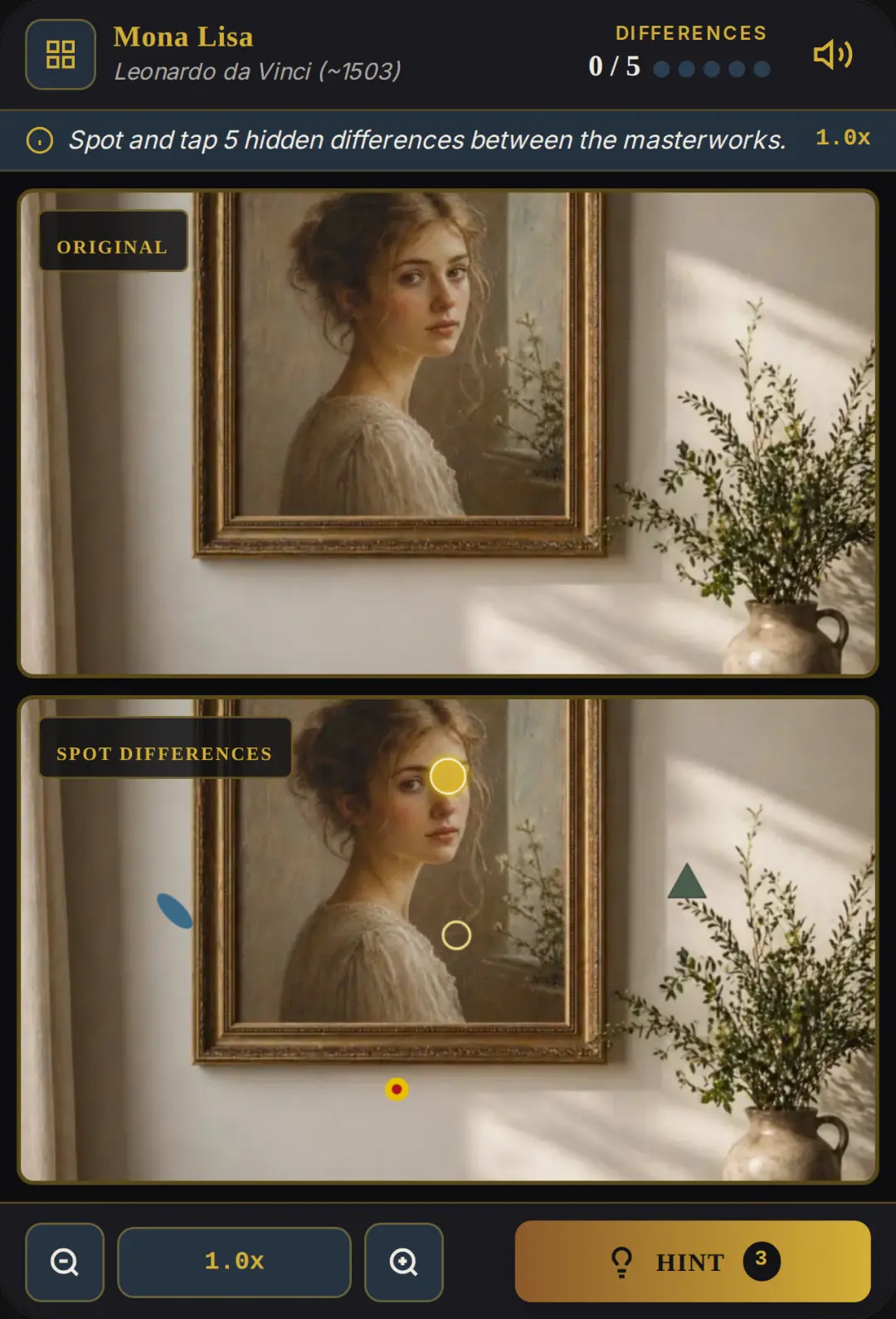 Fun Differences: Spot Classic Art cover